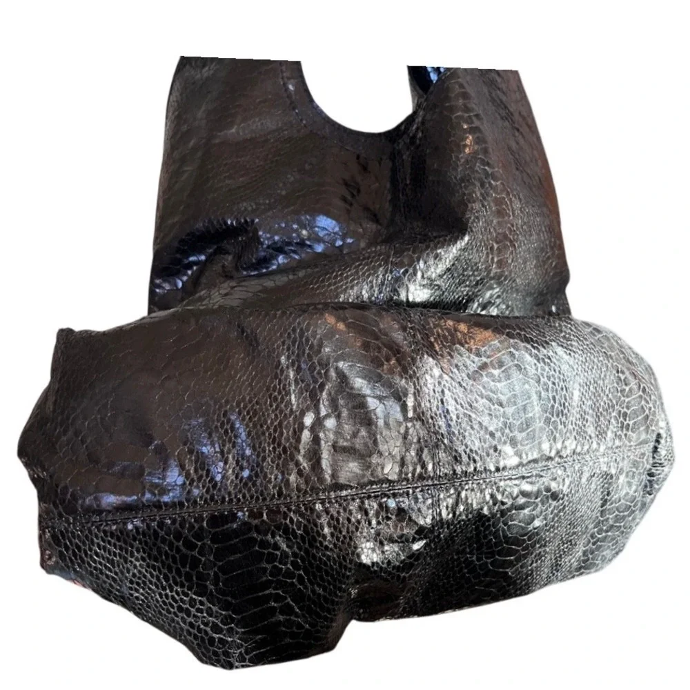 Snakeskin Hobo Bag‎ Shoulder Bag Designer Style Tote Large